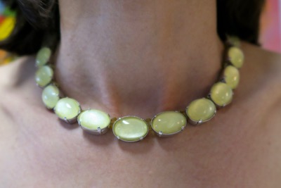 Collier metallic Zitronengelb aus der Rainbow Kollektion
