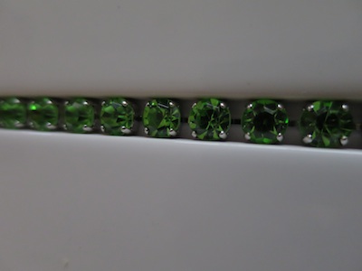 Diamond strip peridot